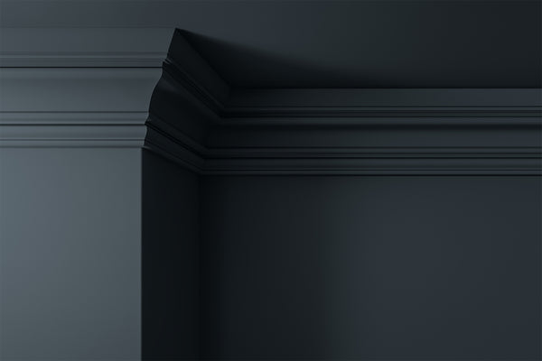 Walls, ceilings and coving painted in Lick Grey 08