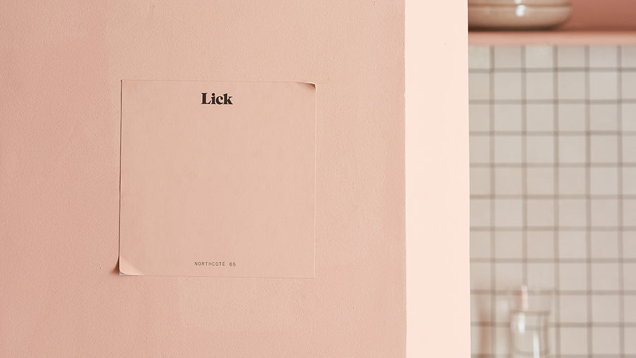 Wall and sample in Lick Northcote 65