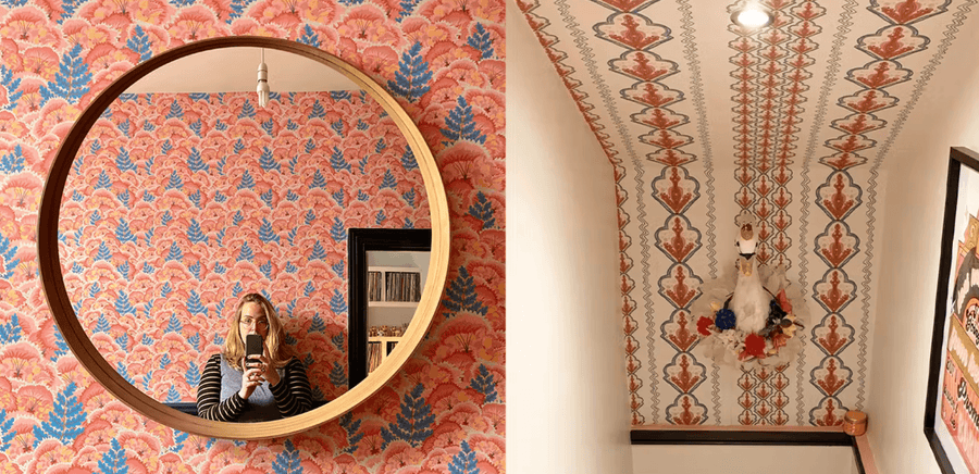 10 creative ways to use wallpaper throughout your home