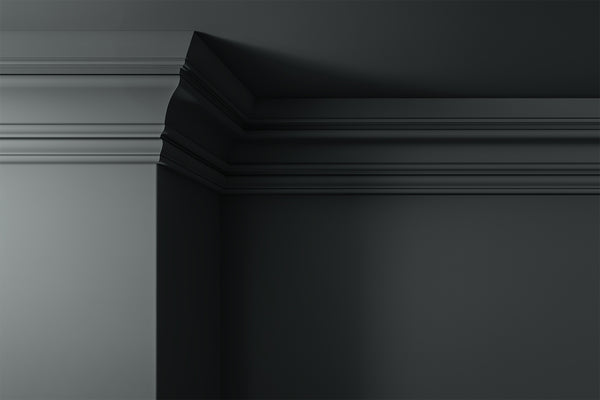 Walls, ceilings and coving painted in Lick Grey 07